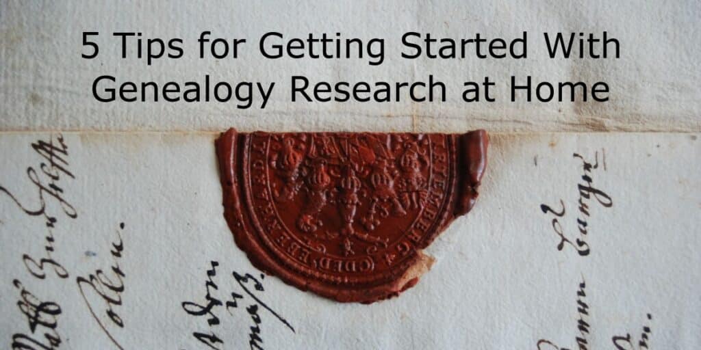 getting started with genealogy research