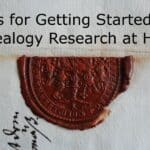 getting started with genealogy research